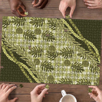 Hawaii Breadfruit Palaka Puzzle Omaomao Maile Lei - Polynesian Pride