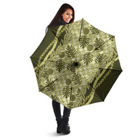 Hawaii Breadfruit Palaka Umbrella Omaomao Maile Lei - Polynesian Pride