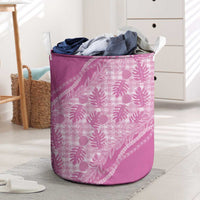 Hawaii Breadfruit Palaka Laundry Basket Omaomao Ulaula Maile Lei - Polynesian Pride
