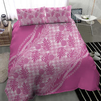 Hawaii Breadfruit Palaka Bedding Set Omaomao Ulaula Maile Lei - Polynesian Pride