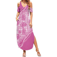 Hawaii Breadfruit Palaka Family Matching Summer Maxi Dress and Hawaiian Shirt Omaomao Ulaula Maile Lei - Polynesian Pride