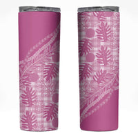 Hawaii Breadfruit Palaka Skinny Tumbler Omaomao Ulaula Maile Lei - Polynesian Pride