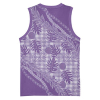 Hawaii Breadfruit Palaka Basketball Jersey Poni Maile Lei - Polynesian Pride
