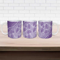 Hawaii Breadfruit Palaka Ceramic Mug Poni Maile Lei - Polynesian Pride