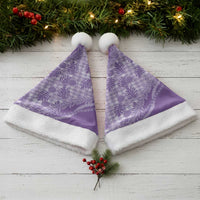 Hawaii Breadfruit Palaka Christmas Santa Hat Poni Maile Lei - Polynesian Pride