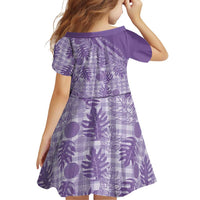 Hawaii Breadfruit Palaka Family Matching Off Shoulder Maxi Dress and Hawaiian Shirt Poni Maile Lei - Polynesian Pride