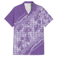 Hawaii Breadfruit Palaka Family Matching Tank Maxi Dress and Hawaiian Shirt Poni Maile Lei - Polynesian Pride