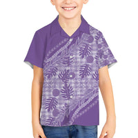 Hawaii Breadfruit Palaka Hawaiian Shirt Poni Maile Lei - Polynesian Pride