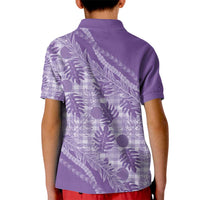 Hawaii Breadfruit Palaka Kid Polo Shirt Poni Maile Lei - Polynesian Pride