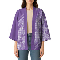 Hawaii Breadfruit Palaka Kimono Poni Maile Lei - Polynesian Pride