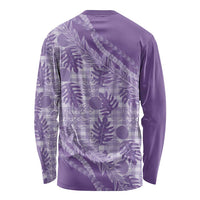 Hawaii Breadfruit Palaka Long Sleeve Shirt Poni Maile Lei - Polynesian Pride