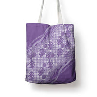 Hawaii Breadfruit Palaka Tote Bag Poni Maile Lei - Polynesian Pride