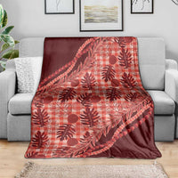 Hawaii Breadfruit Palaka Blanket Ulaula Maile Lei - Polynesian Pride