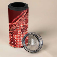 Hawaii Breadfruit Palaka 4 in 1 Can Cooler Tumbler Ulaula Maile Lei - Polynesian Pride
