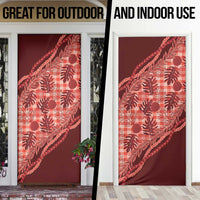 Hawaii Breadfruit Palaka Door Cover Ulaula Maile Lei - Polynesian Pride