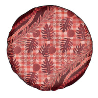 Hawaii Breadfruit Palaka Spare Tire Cover Ulaula Maile Lei - Polynesian Pride