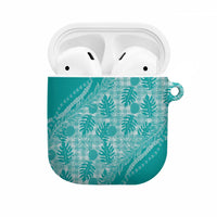 Hawaii Breadfruit Palaka AirPods Case Polu Opal Maile Lei - Polynesian Pride