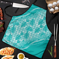 Hawaii Breadfruit Palaka Apron Polu Opal Maile Lei - Polynesian Pride