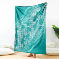 Hawaii Breadfruit Palaka Blanket Polu Opal Maile Lei - Polynesian Pride