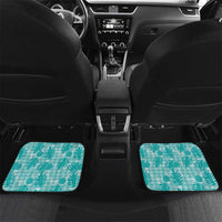 Hawaii Breadfruit Palaka Car Mats Polu Opal Maile Lei - Polynesian Pride