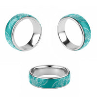 Hawaii Breadfruit Palaka Classic Ring Polu Opal Maile Lei - Polynesian Pride