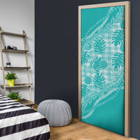 Hawaii Breadfruit Palaka Door Cover Polu Opal Maile Lei - Polynesian Pride