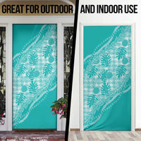 Hawaii Breadfruit Palaka Door Cover Polu Opal Maile Lei - Polynesian Pride