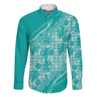 Hawaii Breadfruit Palaka Family Matching Tank Maxi Dress and Hawaiian Shirt Polu Opal Maile Lei - Polynesian Pride