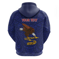 American Samoa Heart Tribal Personalized Hoodie Polynesian Patterns