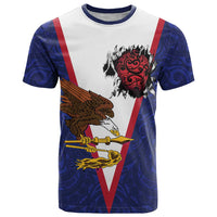 American Samoa Heart Tribal Personalized T Shirt Polynesian Patterns