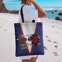 American Samoa Heart Tribal Personalized Tote Bag Polynesian Patterns