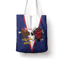 American Samoa Heart Tribal Personalized Tote Bag Polynesian Patterns