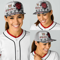 Fiji Heart Tribal Personalised Baseball Net Cap Polynesian Patterns