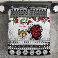 Fiji Heart Tribal Personalised Bedding Set Polynesian Patterns