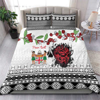 Fiji Heart Tribal Personalised Bedding Set Polynesian Patterns