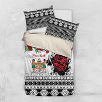 Fiji Heart Tribal Personalised Bedding Set Polynesian Patterns