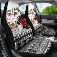 Fiji Heart Tribal Personalised Car Seat Cover Polynesian Patterns