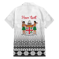 Fiji Heart Tribal Personalised Family Matching Short Sleeve Bodycon Dress and Hawaiian Shirt Polynesian Patterns