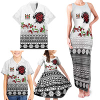 Fiji Heart Tribal Personalised Family Matching Tank Maxi Dress and Hawaiian Shirt Polynesian Patterns