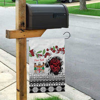 Fiji Heart Tribal Personalised Garden Flag Polynesian Patterns