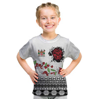 Fiji Heart Tribal Personalised Kid T Shirt Polynesian Patterns