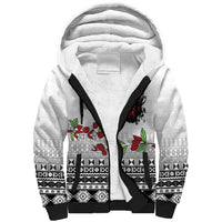 Fiji Heart Tribal Personalised Sherpa Hoodie Polynesian Patterns LT9 Unisex White - Polynesian Pride