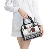 Fiji Heart Tribal Personalised Shoulder Handbag Polynesian Patterns