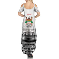 Fiji Heart Tribal Personalised Summer Maxi Dress Polynesian Patterns