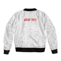 New Zealand Maori Heart Tribal Personalised Bomber Jacket Polynesian Patterns LT9 - Polynesian Pride