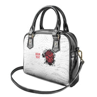 New Zealand Maori Heart Tribal Personalised Shoulder Handbag Polynesian Patterns LT9 - Polynesian Pride