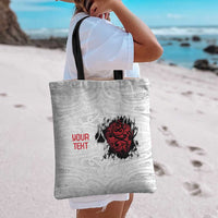 New Zealand Maori Heart Tribal Personalised Tote Bag Polynesian Patterns