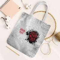 New Zealand Maori Heart Tribal Personalised Tote Bag Polynesian Patterns