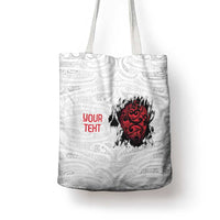 New Zealand Maori Heart Tribal Personalised Tote Bag Polynesian Patterns