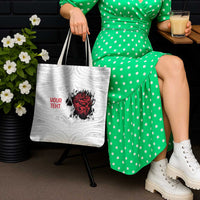 New Zealand Maori Heart Tribal Personalised Tote Bag Polynesian Patterns